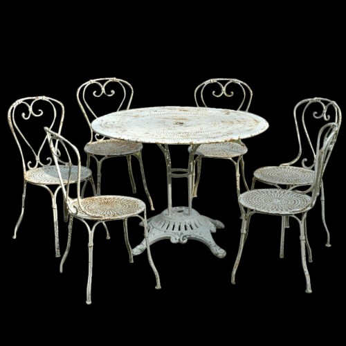 Garden Set Of 6 Chairs And Table